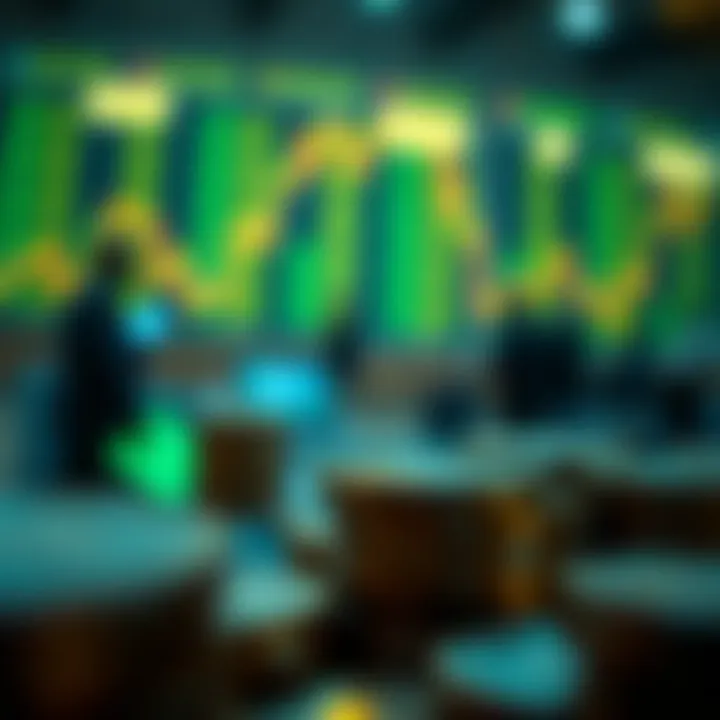 Illustration of economic indicators and market forces influencing currency value in Nigeria