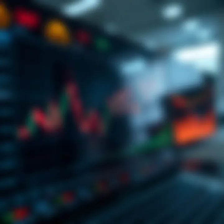 Graph illustrating currency trading trends and strategy analysis