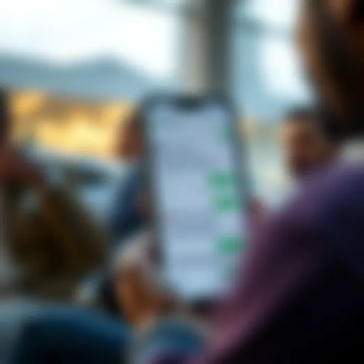 Mobile phone screen showing a lively cryptocurrency discussion on a messaging app