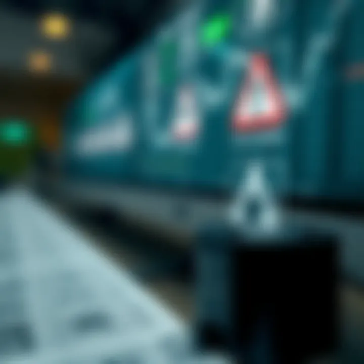 Visual representation of regulatory symbols and risk factors relevant to Nigerian binary traders