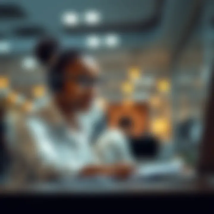 Customer support agent assisting a trader with financial queries