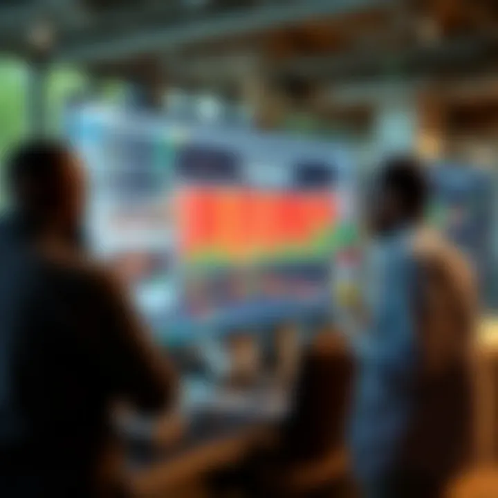 Interactive community chat and idea sharing feature within TradingView platform for collaborative trading insights