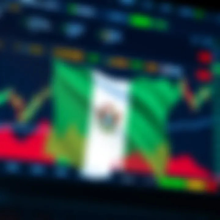 Digital interface showing cryptocurrency charts and Nigerian flag symbolizing crypto trading in Nigeria