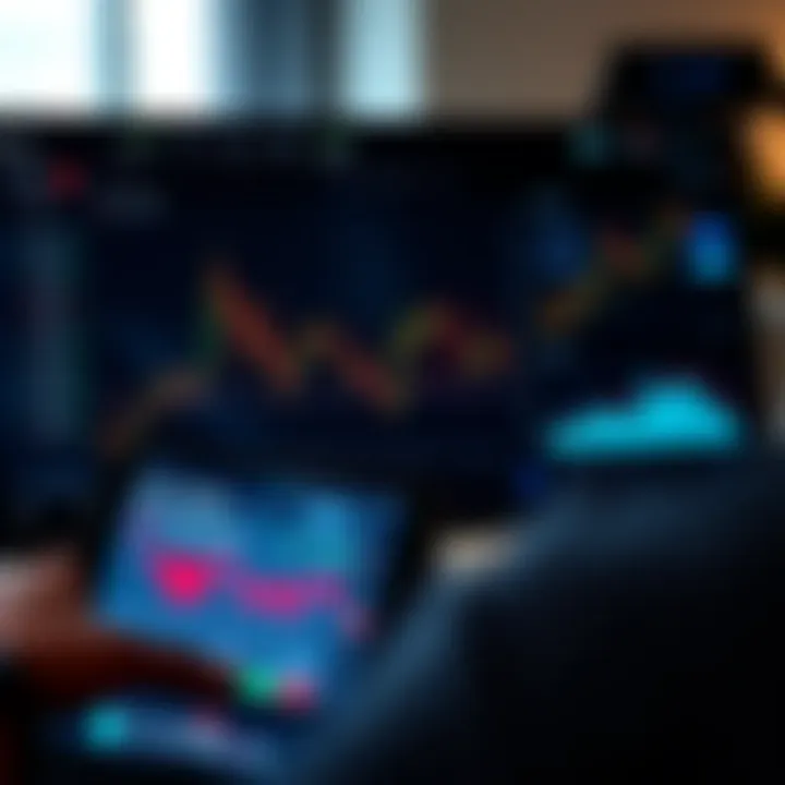 User interface of Deriv TradingView app showing advanced trading tools and asset performance metrics