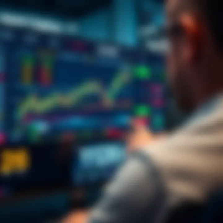 User interface displaying Expert Option trading platform with charts and investment options