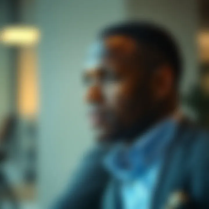 Portrait of Uche Paragon showcasing a thoughtful expression during an interview