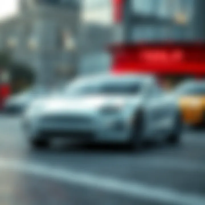 Illustration of factors influencing Tesla stock including market conditions, innovation, and earnings reports