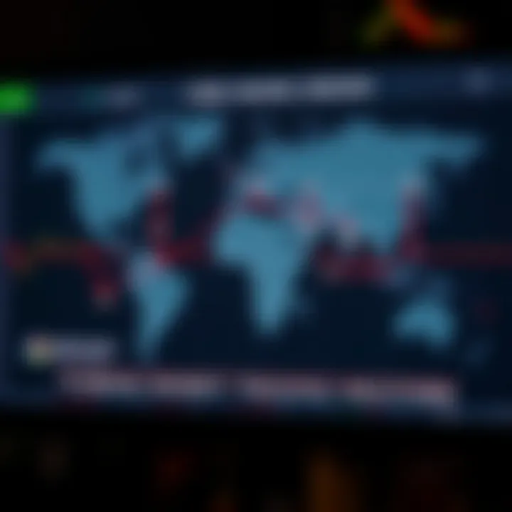 World map showing global forex trading sessions aligned with Nigerian time zones