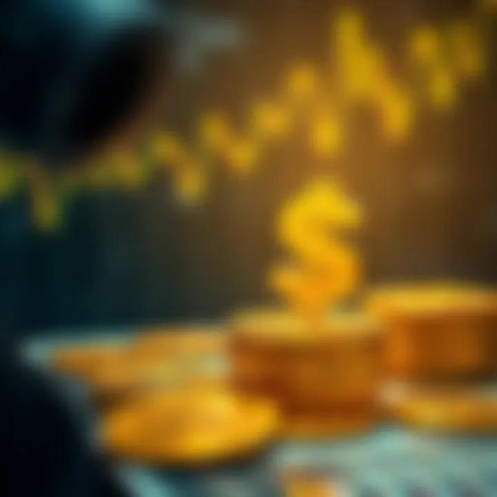 Global Economic Influences on Gold to USD Exchange Visual representation of global economic factors influencing gold and US dollar exchange rates