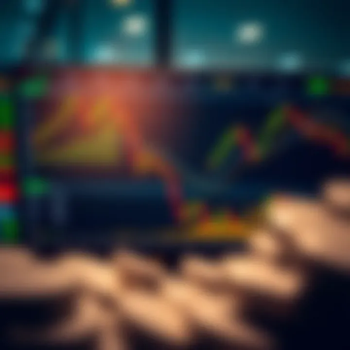 Digital forex trading platform interface showing currency exchange rates and market trends