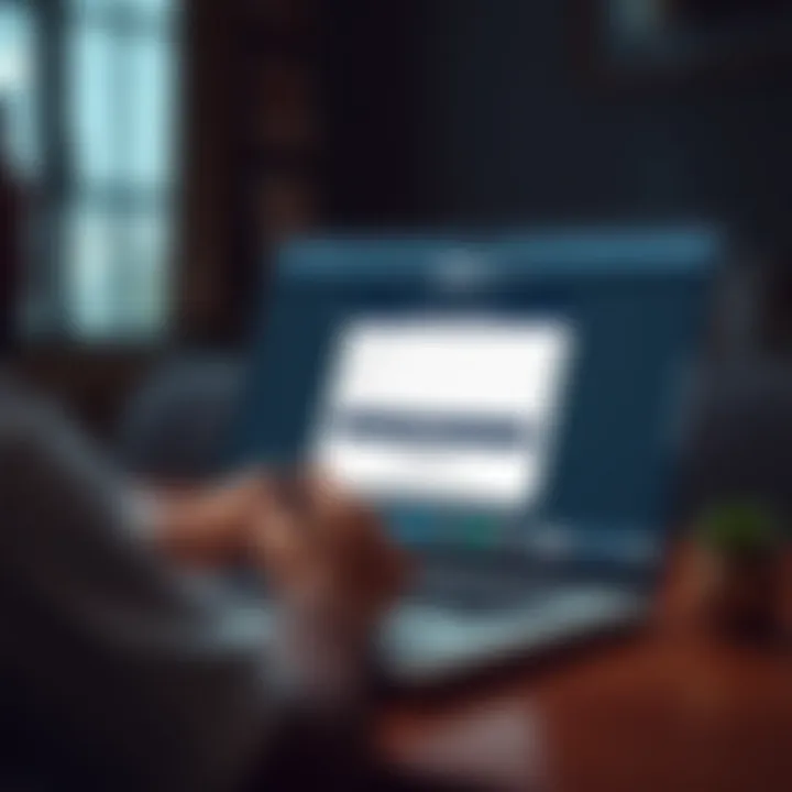 User filling out online registration form on a laptop for Deriv trading account
