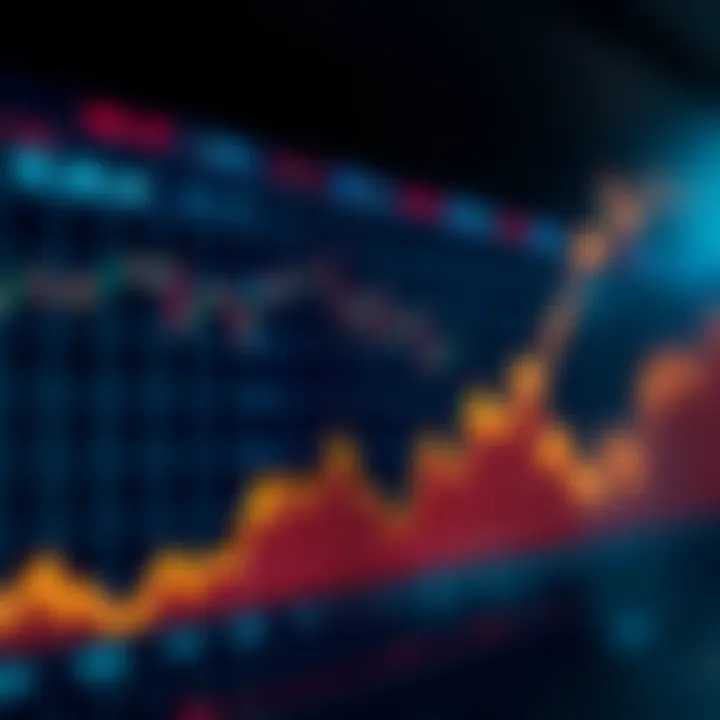 Graph displaying upward trends and currency exchange rates symbolizing forex market growth in Nigeria