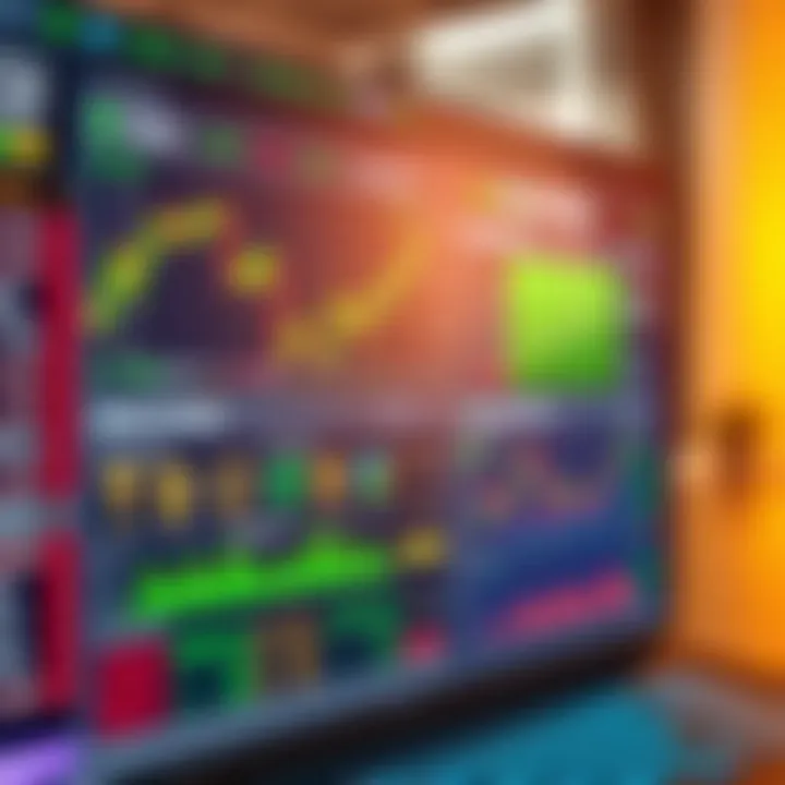 Dashboard displaying various financial instruments available for trading on IQ Option platform