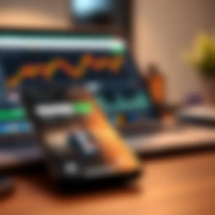 Digital Platforms as Practical Ways to Earn Legitimate Income in Nigeria A close-up of a laptop and smartphone displaying financial data and business apps representing digital avenues for lawful earnings