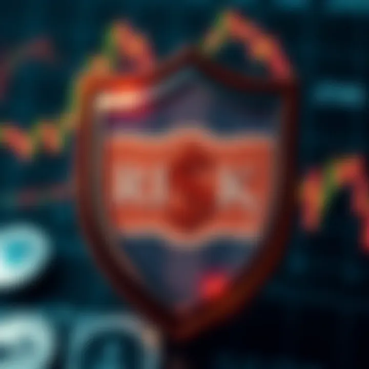 Conceptual representation of risk management in forex with shield protecting Nigerian naira symbol