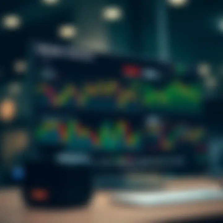 Dashboard view of Maven Trading platform showing trading charts and market data