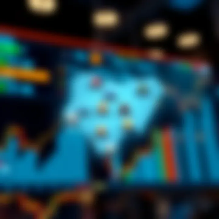 Map highlighting Nigeria with icons representing global trading platform options