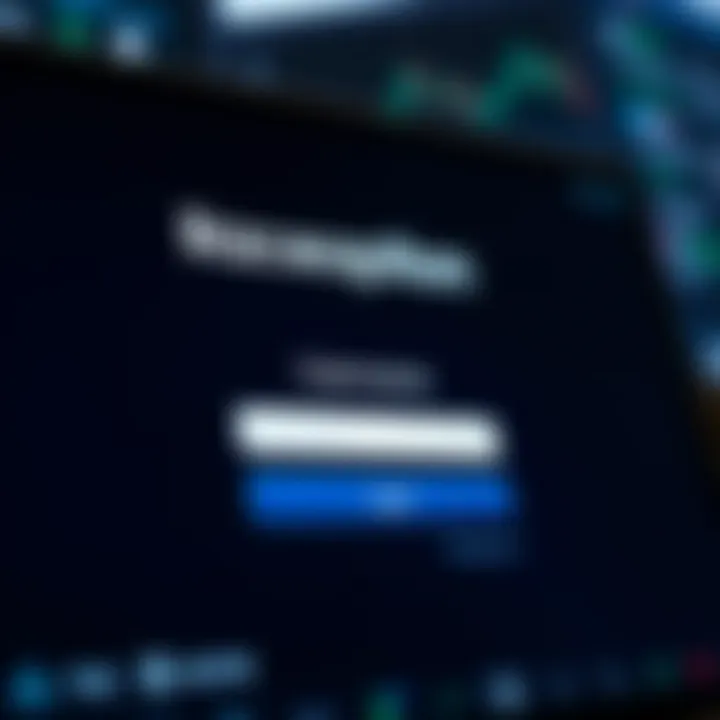 Raceoption Login Interface for Nigerian Traders Secure login interface of Raceoption showing username and password fields