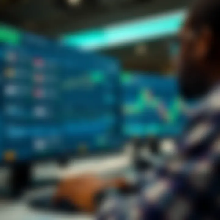 Navigating Online Trading Platforms in Nigeria User navigating an online trading platform dashboard displaying various asset options