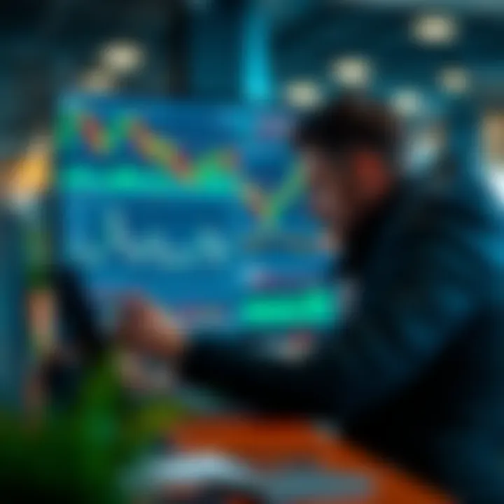 User interacting with trading charts and analytical tools on TradingView and Deriv.com