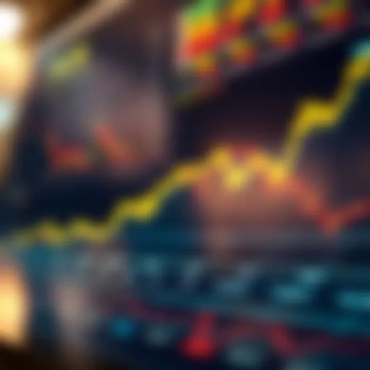 Graph showing upward and downward trends in Tron cryptocurrency market