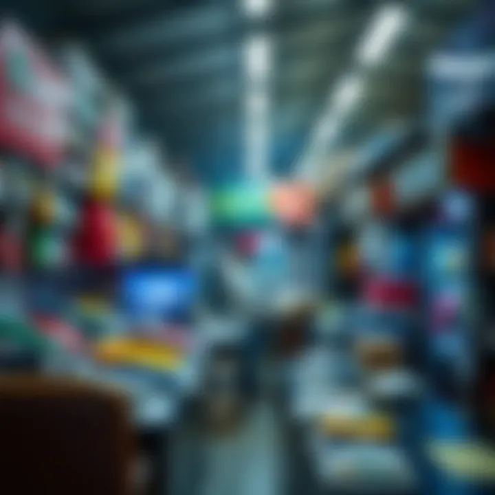 Digital marketplace platform showcasing various mobile applications for trade and sale