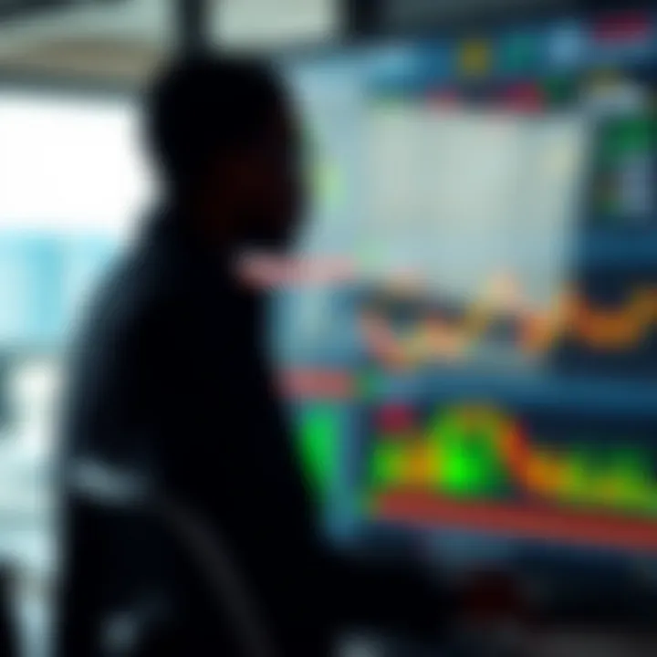 Illustration of a digital dashboard displaying binary options trading risks and legal considerations