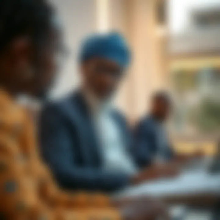 Modern Nigerian business setting illustrating the practical application of deri