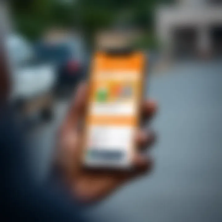 Nigerian Fintech Platform Enabling Secure Peer-to-Peer Transactions Mobile phone screen displaying a Nigerian fintech app interface facilitating secure peer-to-peer trade and services