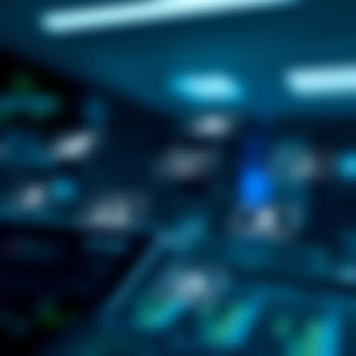 Graphical representation of different types of trading platforms connected through network nodes