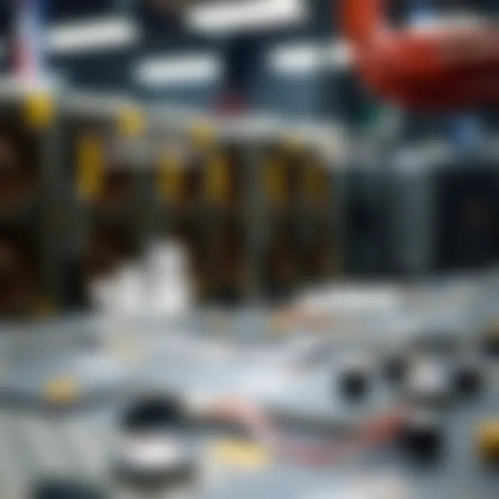 Comparing Traditional Cryptocurrency Mining with USDT Mining Methods Graphic showing comparison between traditional cryptocurrency mining rigs and conceptual USDT mining mechanics