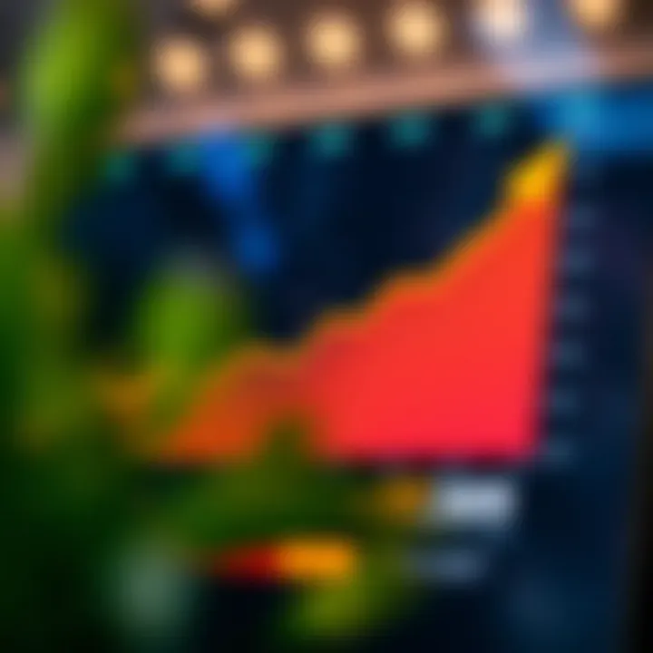 Graph showing upward trend representing growth potential of X Empire investment