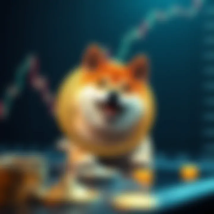 Graph illustrating Shiba Inu coin price trends and market fluctuations over time