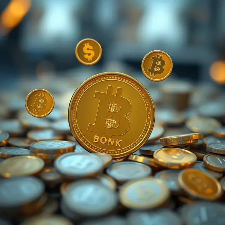 Illustration of factors influencing BONK token value including market demand and investor interest