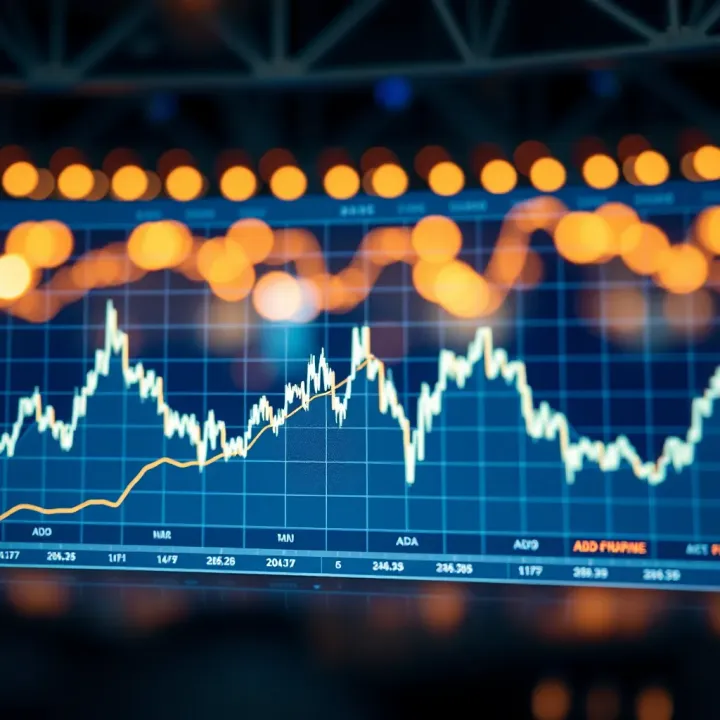 Graph showing historical price trends of ADA cryptocurrency