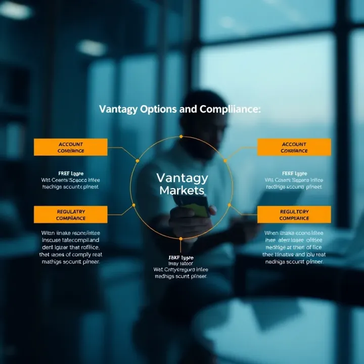 Vantage Markets Account Options and Compliance for Nigerian Traders Diagram illustrating account types and regulatory compliance of Vantage Markets for Nigerian traders