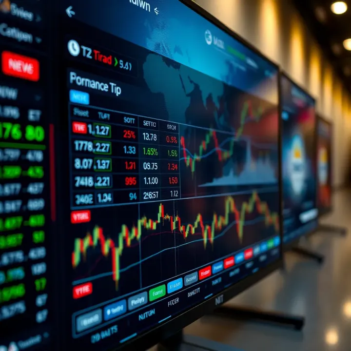 Graphical interface of a popular trading platform showing top traders' performance metrics available for copying by investors
