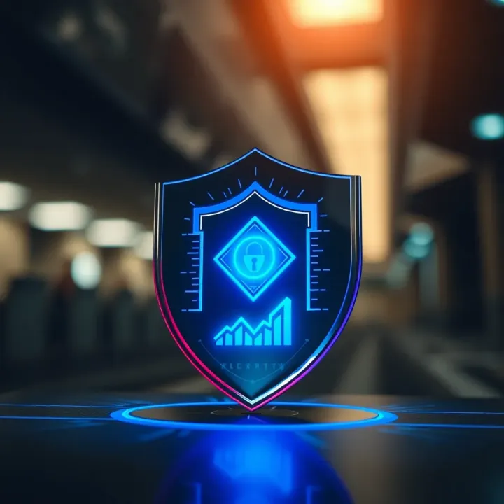 Digital security shield symbolizing cryptocurrency safety in Nigeria
