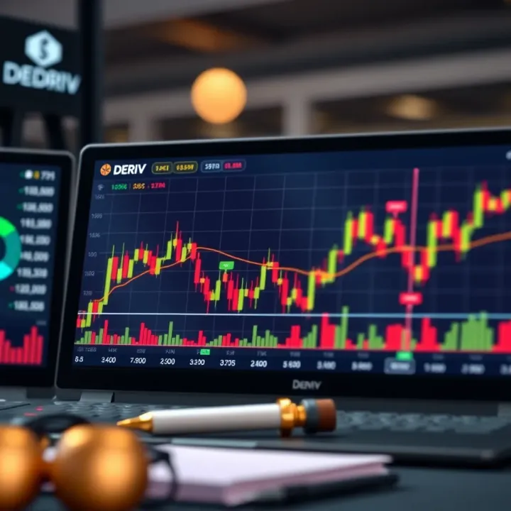 Graph showing various trading instruments available on Deriv platform for Nigerian traders