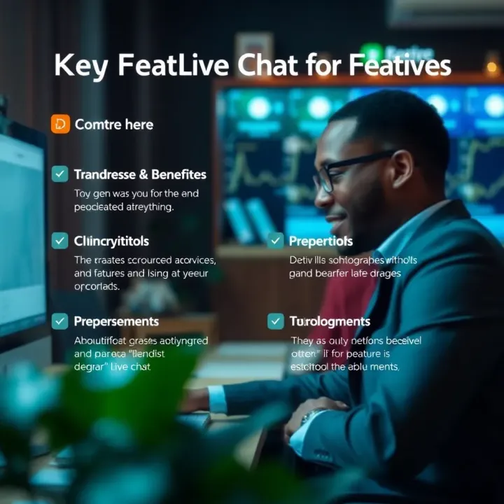 Visual guide illustrating key features and benefits of using Deriv live chat in Nigeria