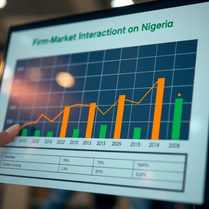Chart displaying the interaction between firms, markets, and economic growth in Nigeria