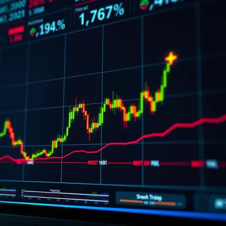 Graph illustrating risk reduction strategies in forex trading with upward and downward market trends