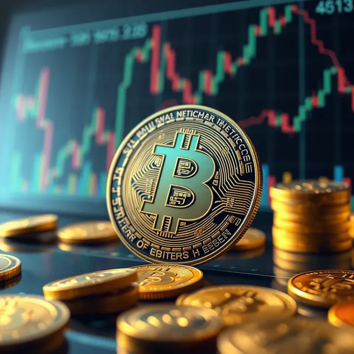 Factors Influencing Bitcoin Valuation and Market Dynamics Conceptual illustration of factors influencing Bitcoin valuation including global economy and investor sentiment
