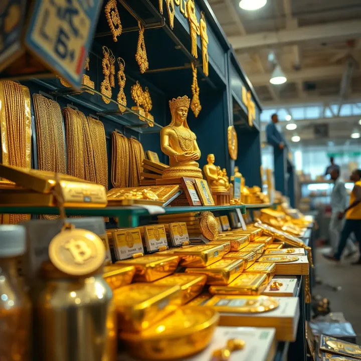 Gold Market in Lagos: Affordable Gold Buying Options Marketplace in Lagos with gold items displayed for sale