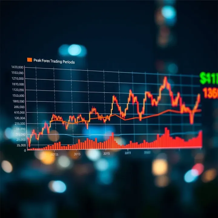 Graph illustrating periods of high forex market activity tailored for Nigerian traders