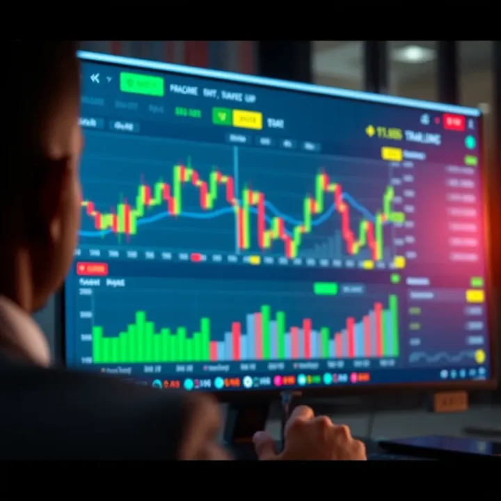 Expert Option trading platform interface showing charts and analysis tools