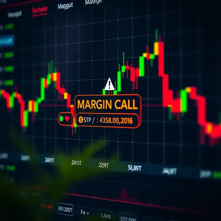Managing Margin Calls and Risk in Forex Trading Chart showing margin call alert triggered by insufficient capital in a forex trading account