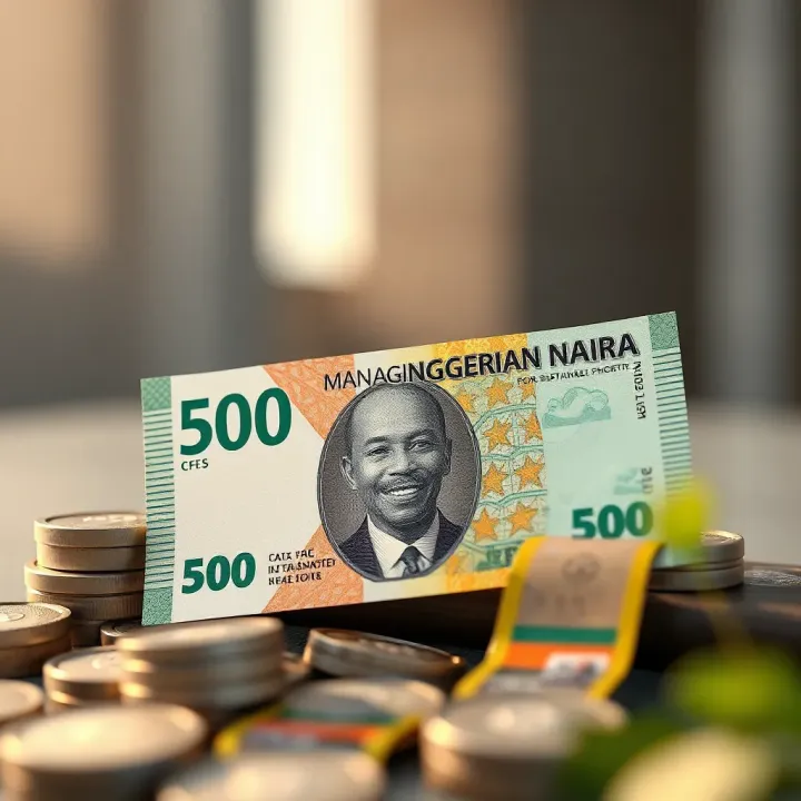 Managing Nigerian Naira for Sustainable Growth Conceptual graphic showing effective management of Nigerian Naira currency for sustainable business growth