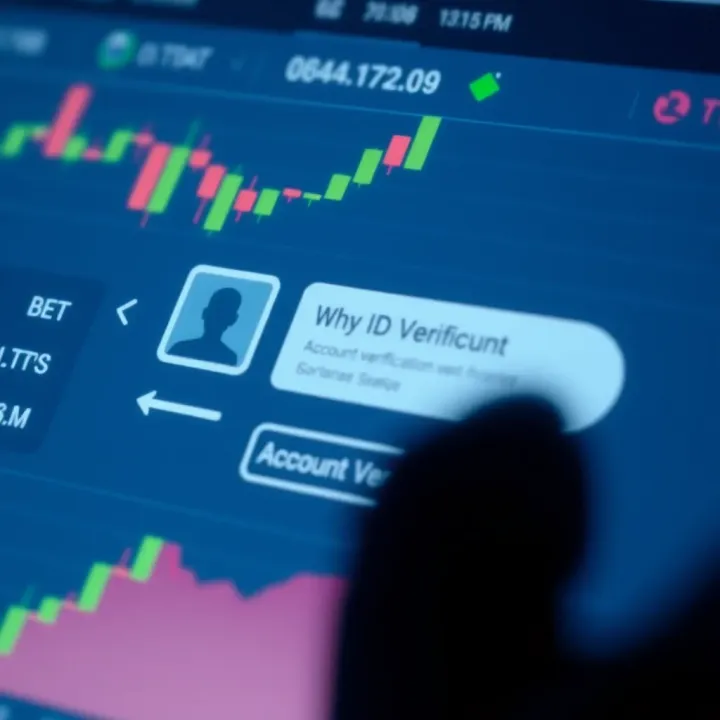 Account Verification Interface in Nigeria's Binary Trading Close-up of a Nigerian trading platform interface displaying account verification status