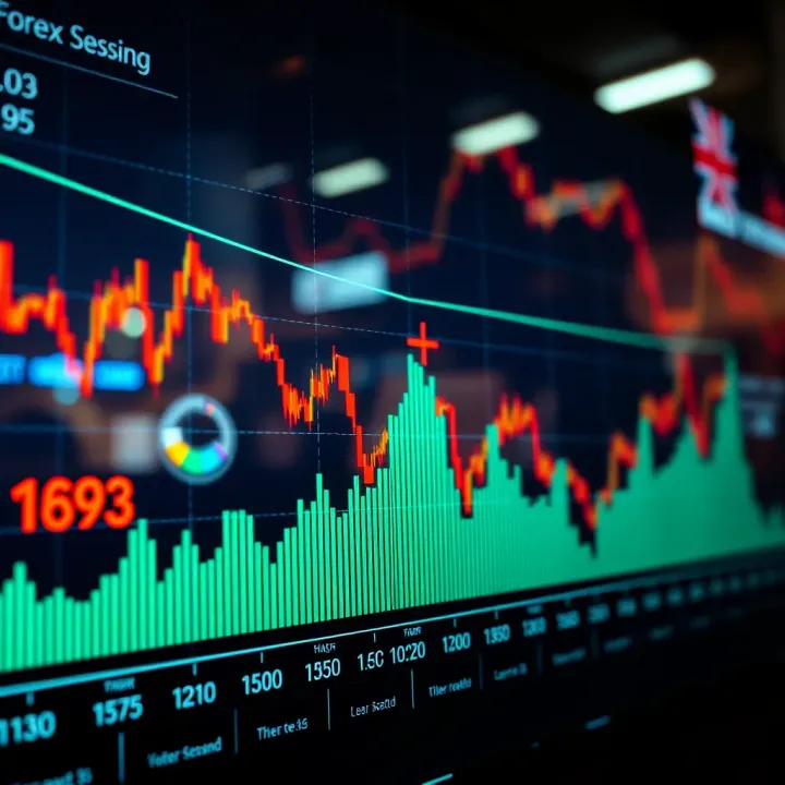 Peak Trading Activity in London Forex Session Graph illustrating peak activity during the London Forex trading session